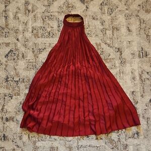 Abercrombie & Fitch Burgundy Halter Maxi Skirt